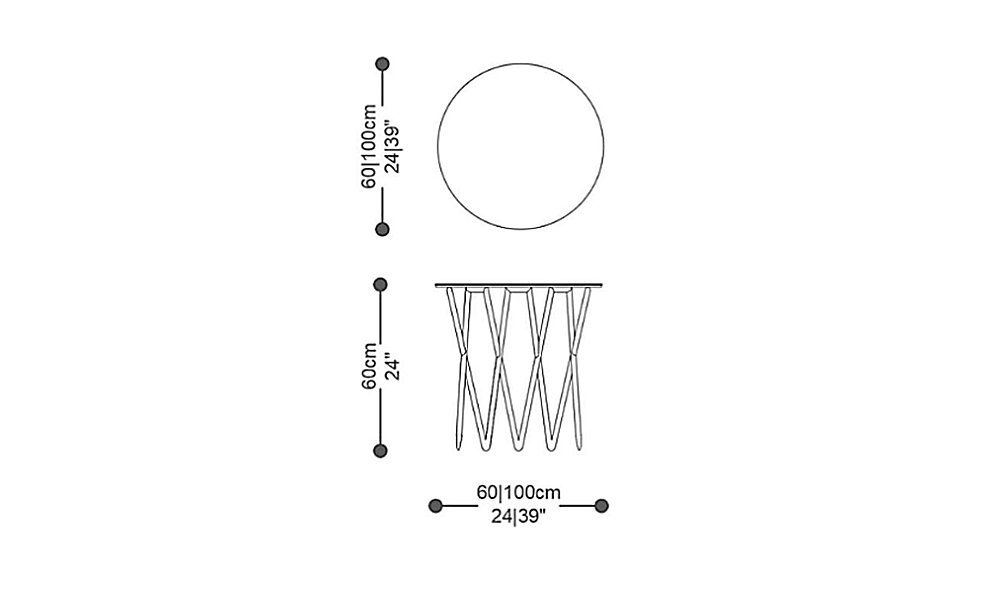 Image of the main dimensions of the product